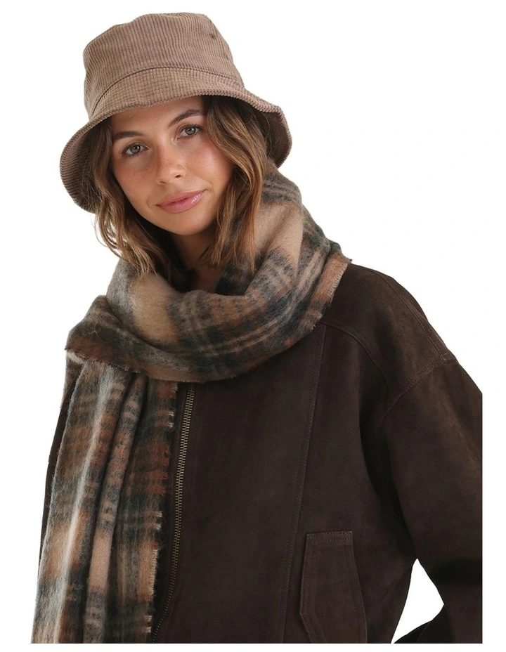 Dallas Cord Bucket Hat in Brown image 4