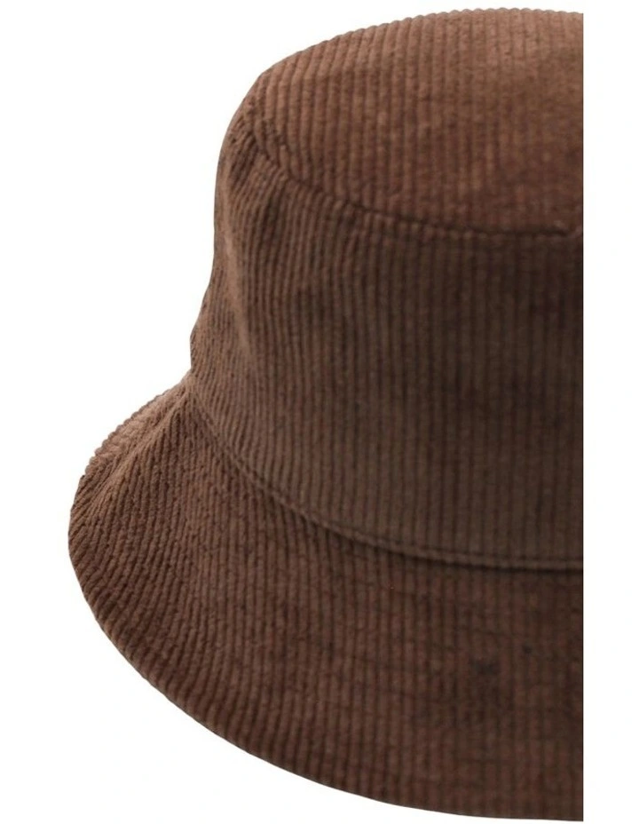 Dallas Cord Bucket Hat in Brown image 5