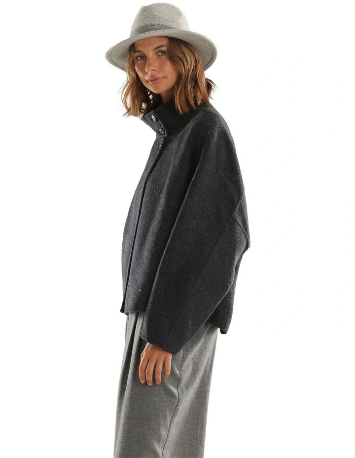 Mary Soft Wool Fedora Hat in Grey image 5