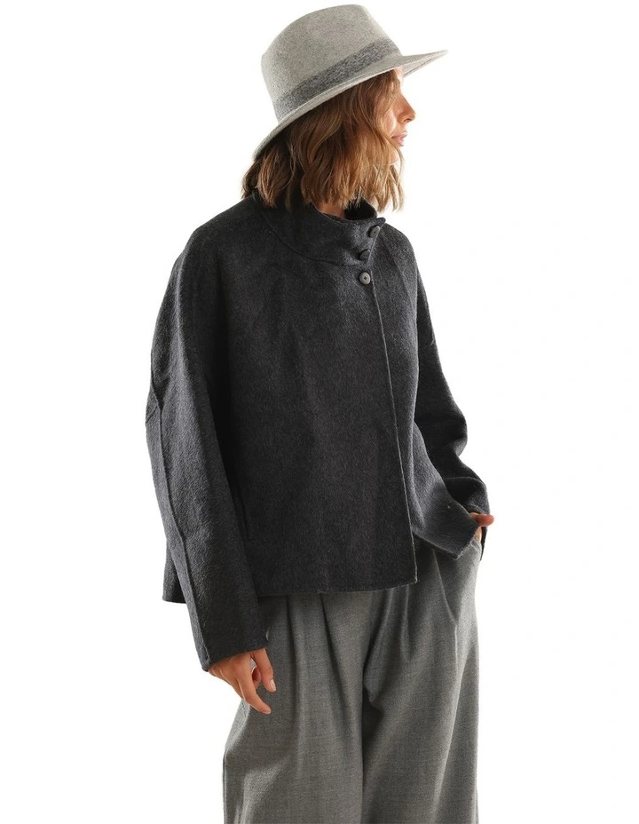 Mary Soft Wool Fedora Hat in Grey image 6