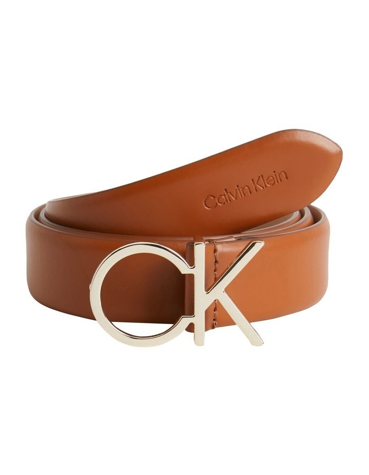 Re-Lock Logo Belt in Cognac Tan