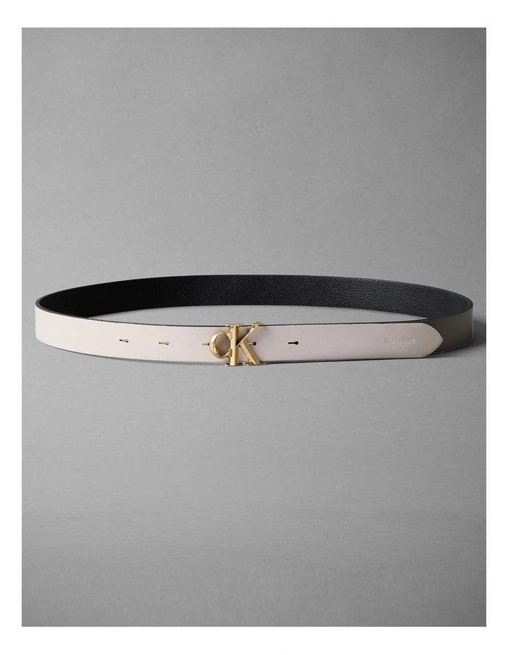 Calvin Klein Reversible Pebbled Leather Logo Belt image 1