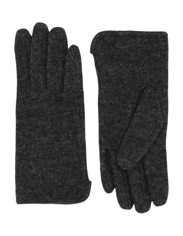 Valentina Wool Blend Gloves in Grey image 1