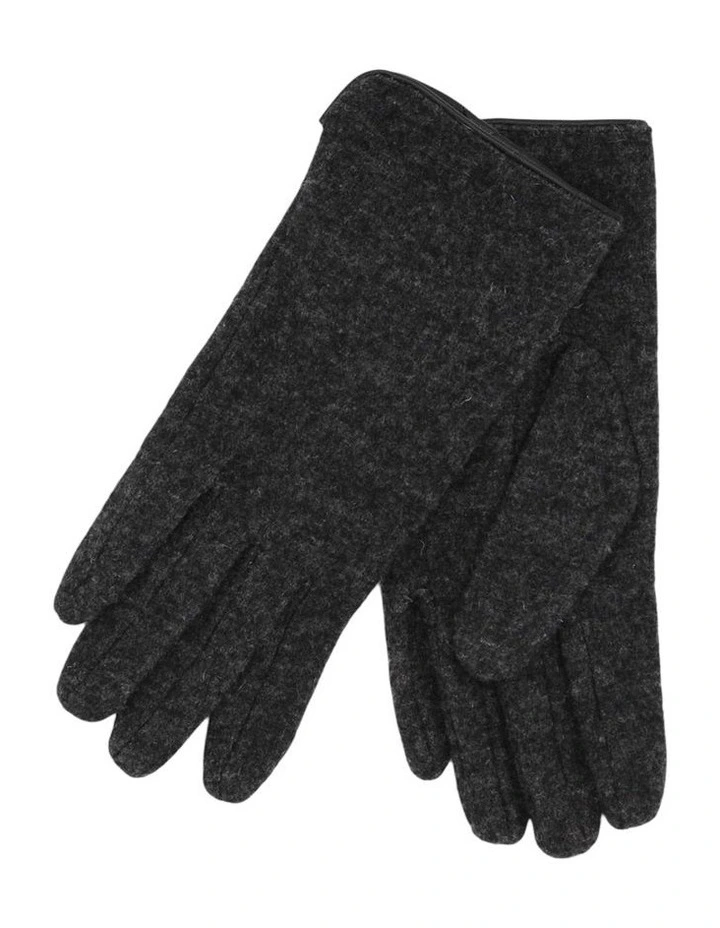 Valentina Wool Blend Gloves in Grey image 2