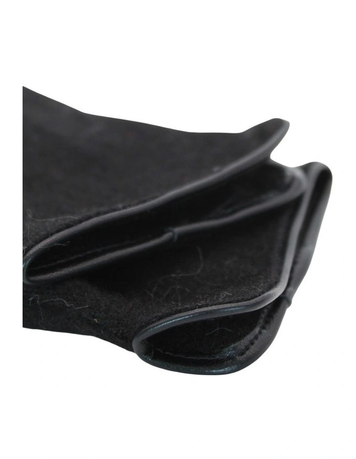 Valentina Wool Blend Gloves in Black image 3