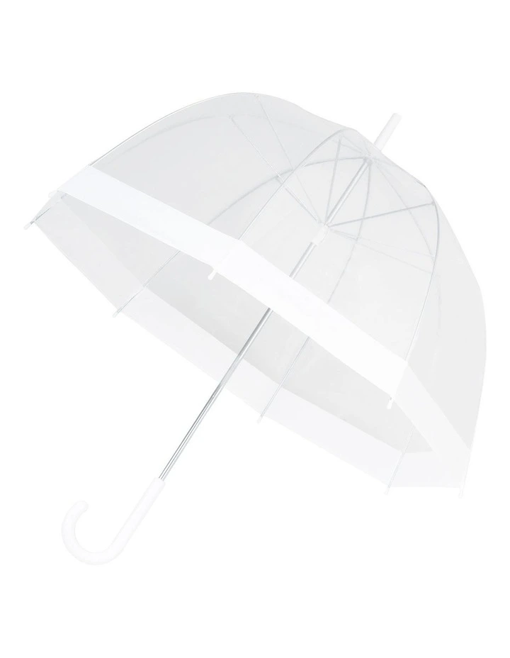 See Thru Bird Cage White Border Umbrella image 1