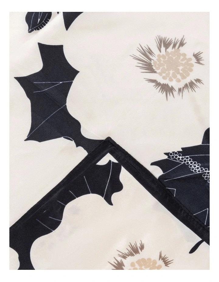 Floral Print Kerchief Scarf in Black image 2