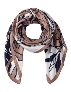 Roses Print Kerchief Scarf in Multi