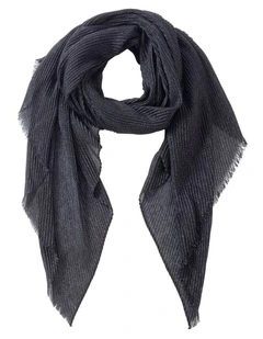 Pleated Eveing Wrap in Black