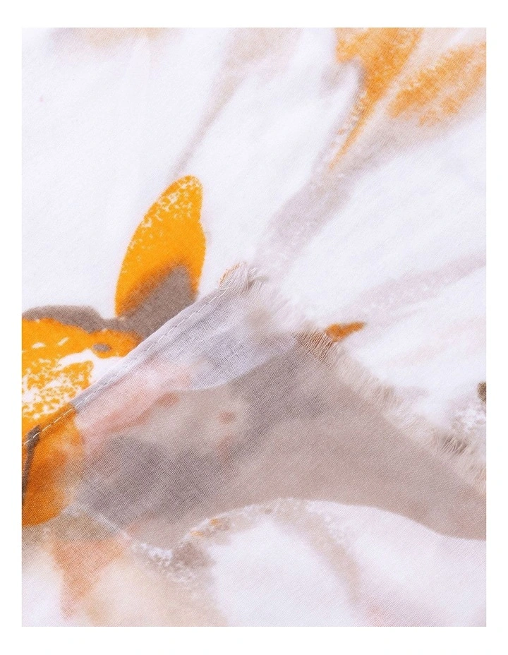 Floral Print Scarf in Pink image 2