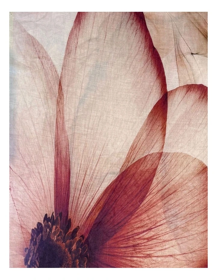 Detailed Floral Print Scarf in Pink image 2