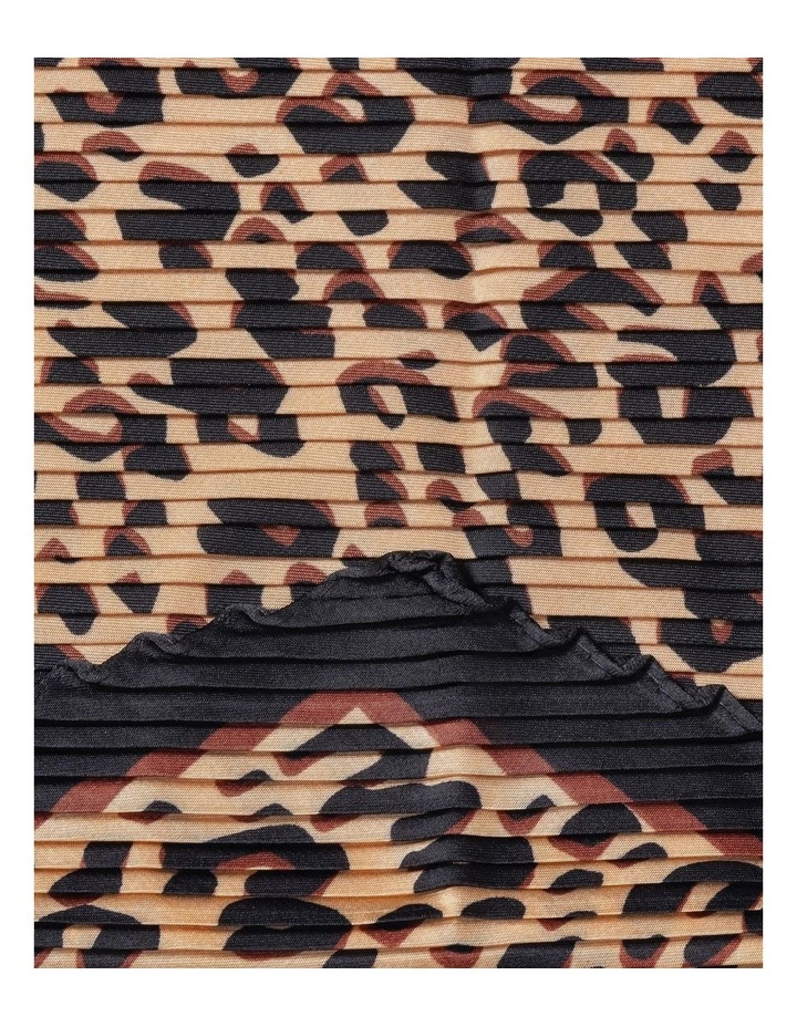 Pleated Neckerchief in Animal Print image 2