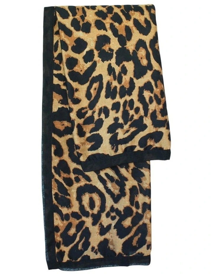 Kylie Light-Weight Scarf in Brown image 2