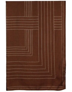 Maze Light-Weight Scarf in Brown