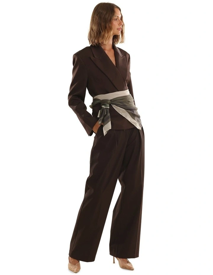 Eleanor Light-Weight Scarf in Khaki Green image 5