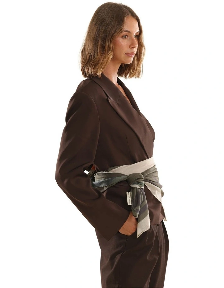 Eleanor Light-Weight Scarf in Khaki Green image 6