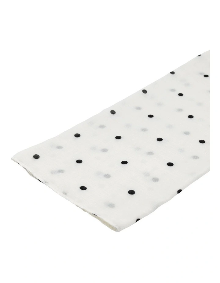 June Light-Weight Scarf in White Cream image 5