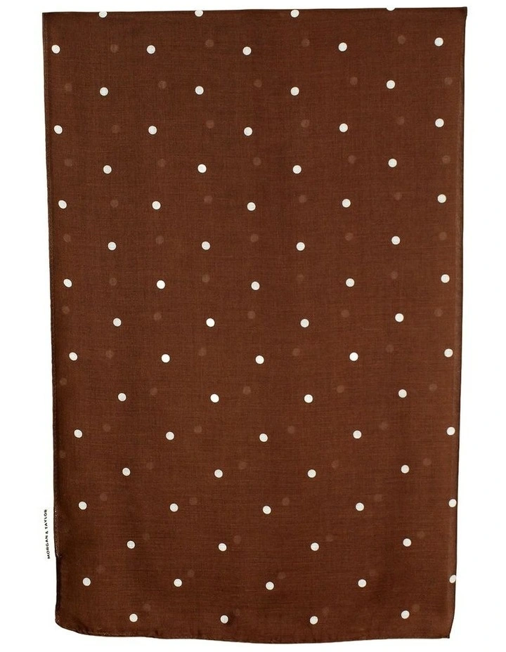 June Light-Weight Scarf in Brown image 1