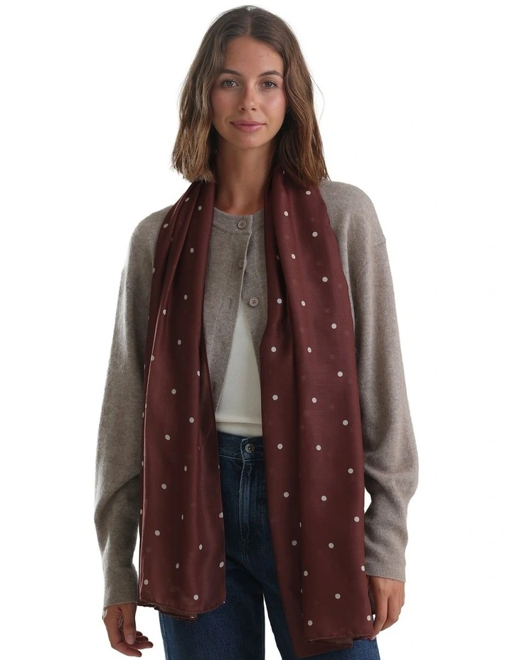 June Light-Weight Scarf in Brown image 5
