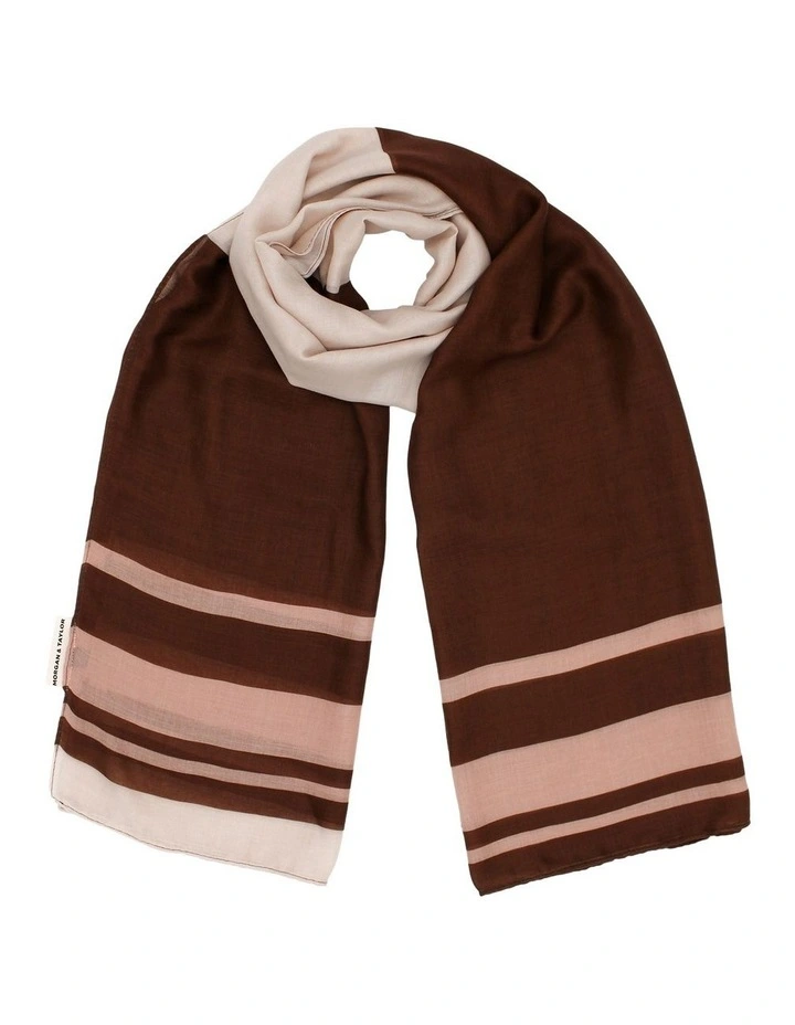 Eleanor Light-Weight Scarf in Brown image 4