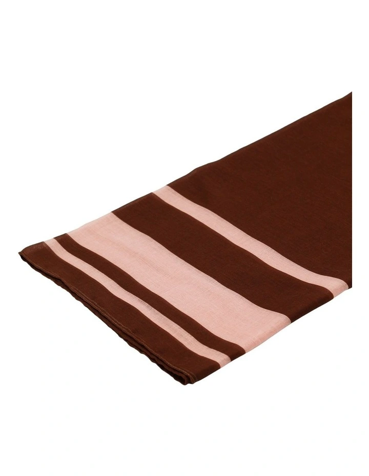 Eleanor Light-Weight Scarf in Brown image 5