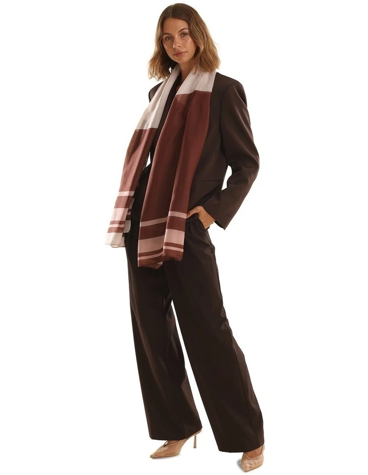 Eleanor Light-Weight Scarf in Brown image 6