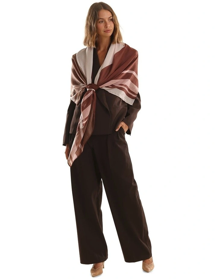 Eleanor Light-Weight Scarf in Brown image 7
