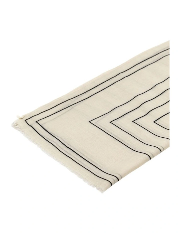 Maze Light-Weight Scarf in Beige image 3