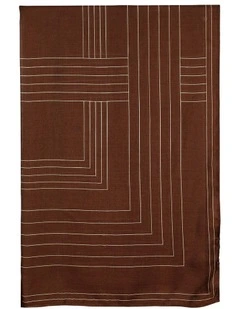 Maze Light-Weight Scarf in Burgundy Red