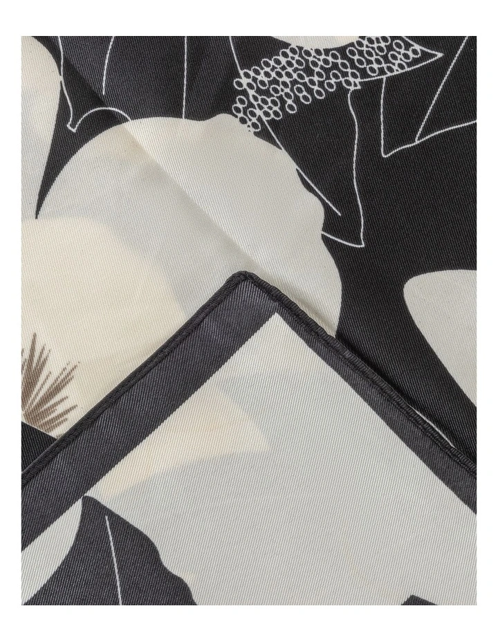 Large Square Neckerchief in Black Scarf image 2