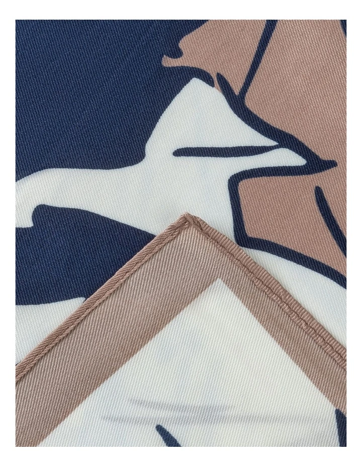 Large Square Neckerchief in Navy Scarf image 2