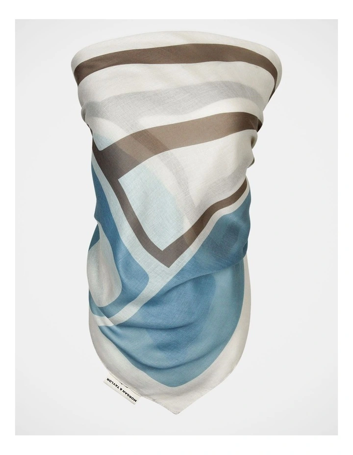 Morgan & Taylor Aquata Large Scarf in Blue image 4