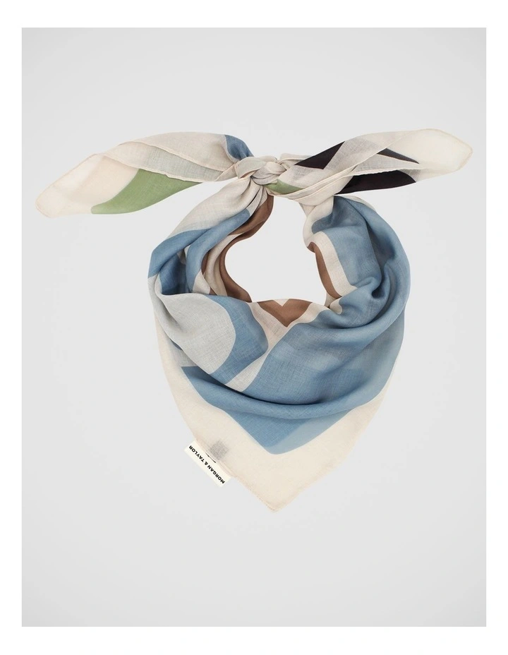 Morgan & Taylor Aquata Large Scarf in Blue image 5