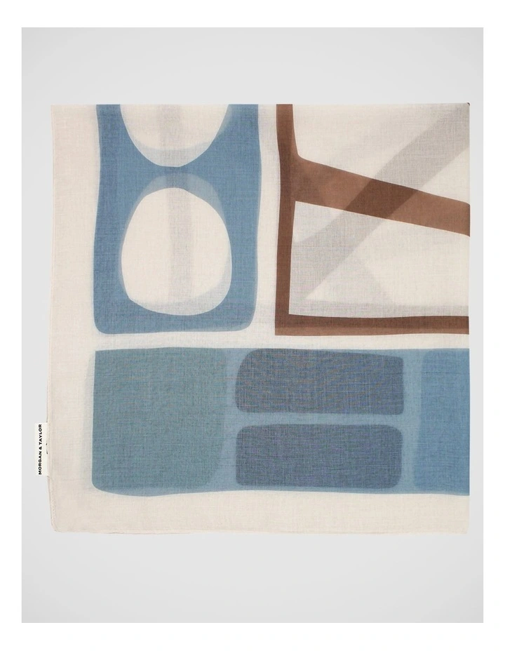 Morgan & Taylor Aquata Large Scarf in Blue image 6