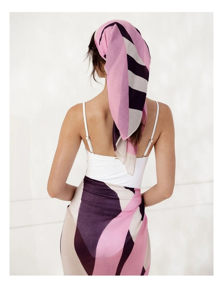 Morgan & Taylor Fern Large Scarf in Purple & Pink image 2