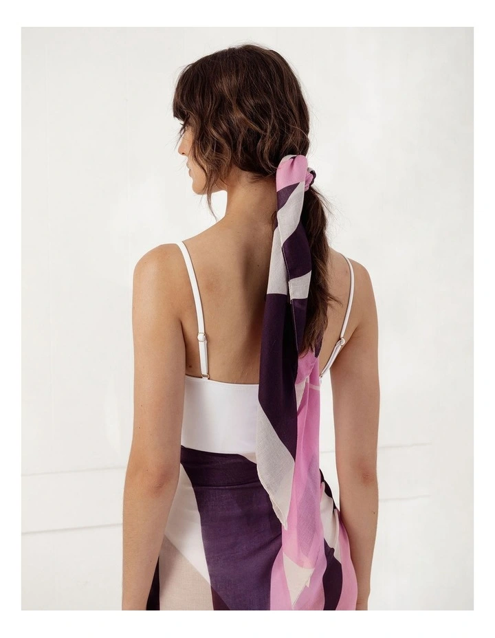 Morgan & Taylor Fern Large Scarf in Purple & Pink image 4