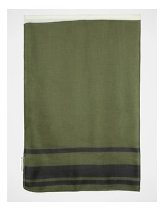 Morgan & Taylor Eleanor Light-Weight Scarf in Khaki Green