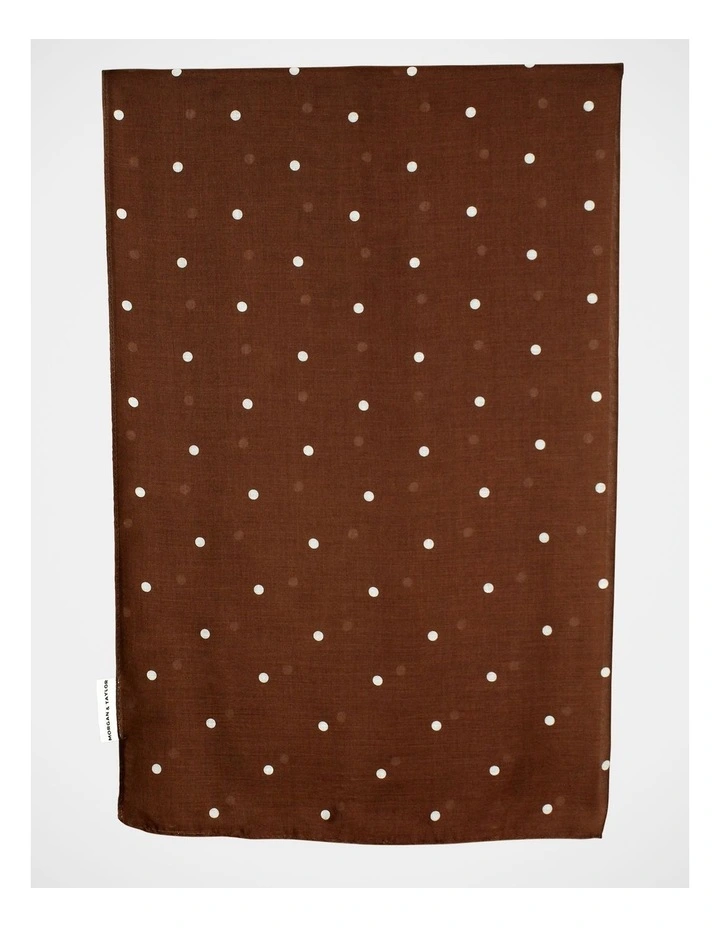Morgan & Taylor June Light-Weight Scarf in Brown image 1