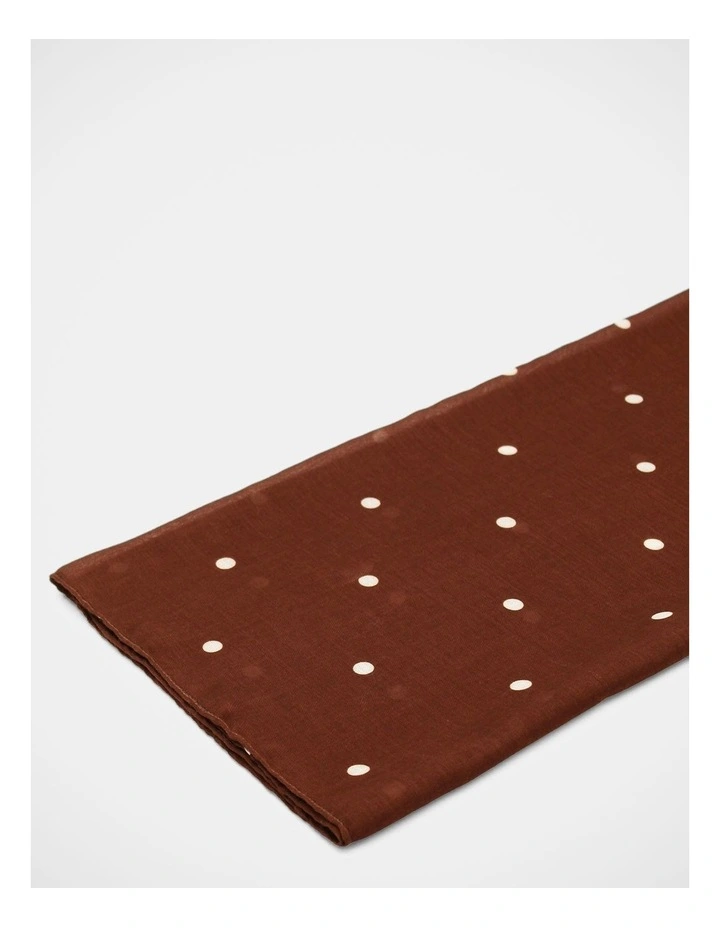 Morgan & Taylor June Light-Weight Scarf in Brown image 5