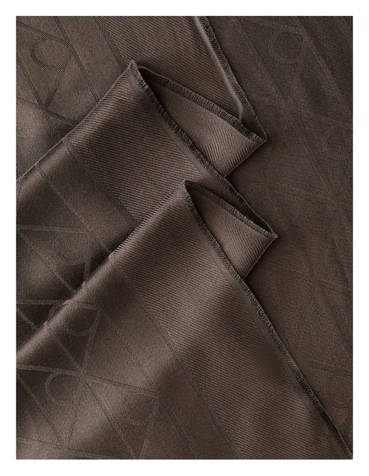 Satin Jacquard Logo Scarf in Delicioso image 2