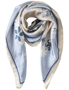 Gregory Ladner Floral Neckerchief Gnkf017M In Blue