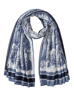 Gregory Ladner Botanical Print With Border Gnkf025M In Blue