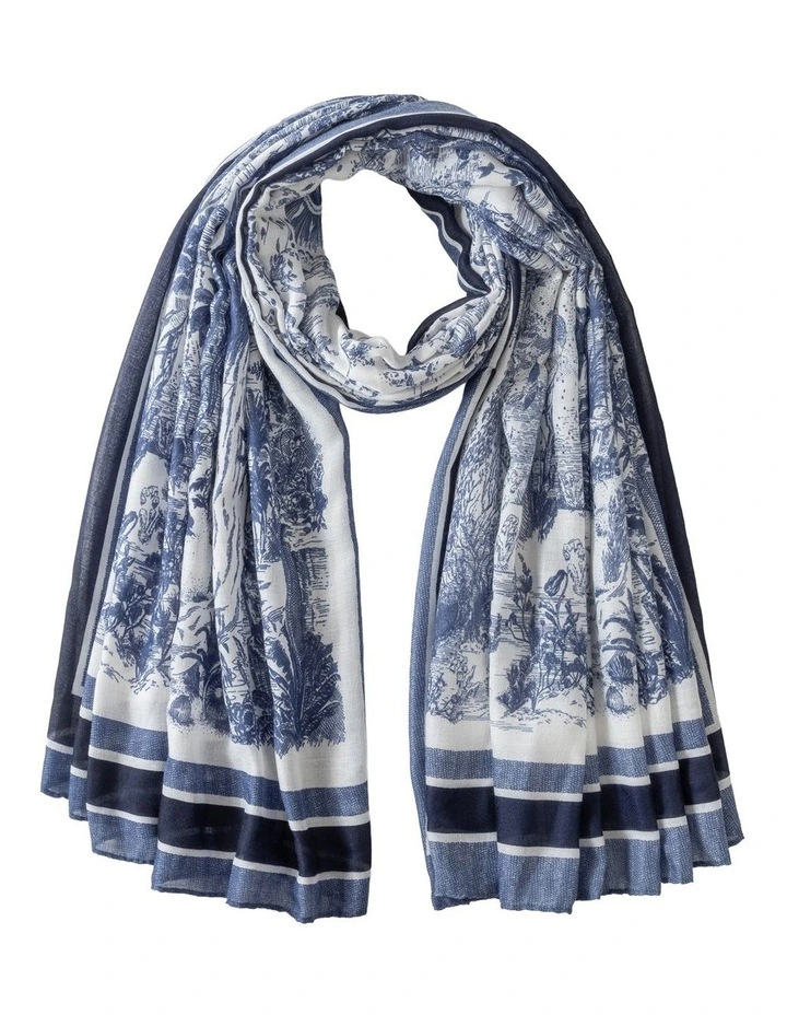 Gregory Ladner Botanical Print With Border Gnkf025M In Blue image 1