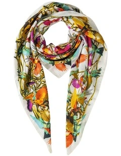 Gregory Ladner Bold Floral Print Square Gnkf034M In Multicolour