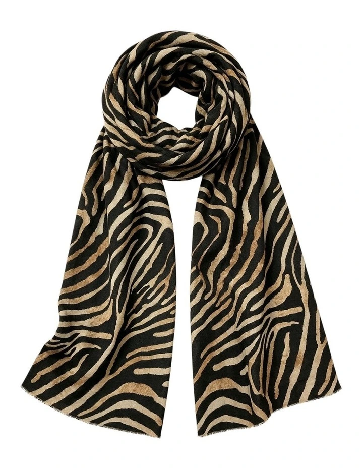 Gregory Ladner Zebra Print Gnkf036M In Black/Beige image 1