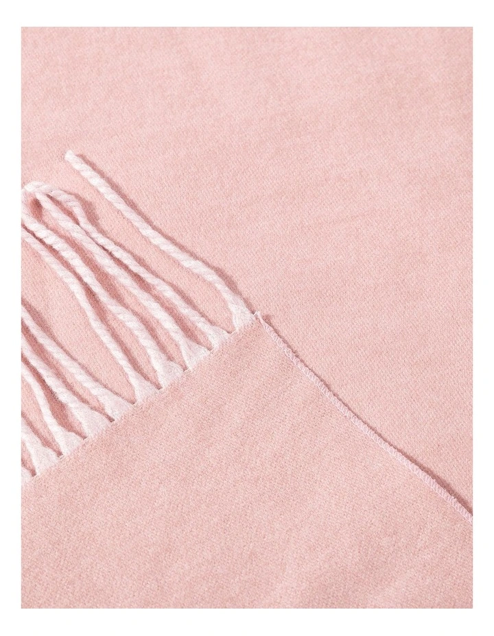 Two Tone Blush Wool Blend Pashmina Scarf image 2