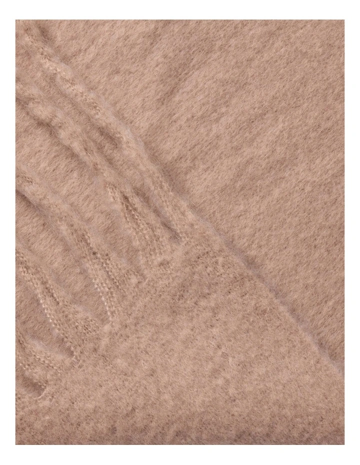 Solid Chunky Winter Scarf in Blush image 2