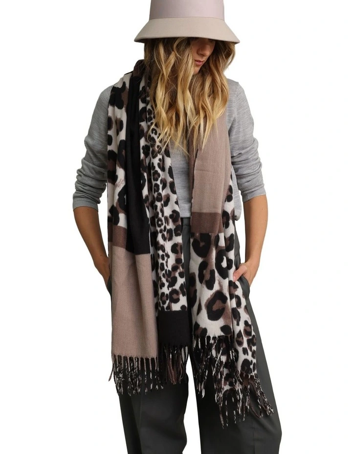 Mariah Scarf in Brown Taupe image 2