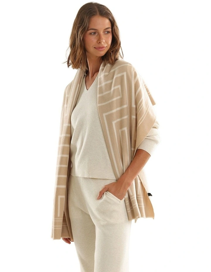 Aisha Scarf in Beige image 2