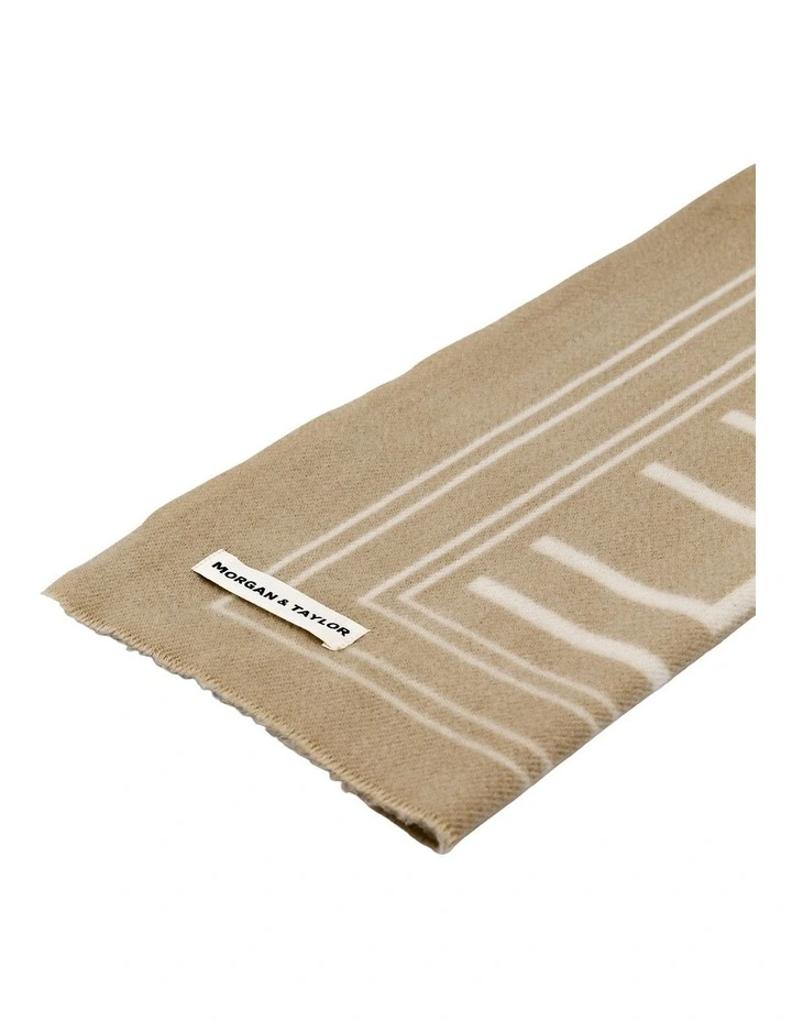 Aisha Scarf in Beige image 3